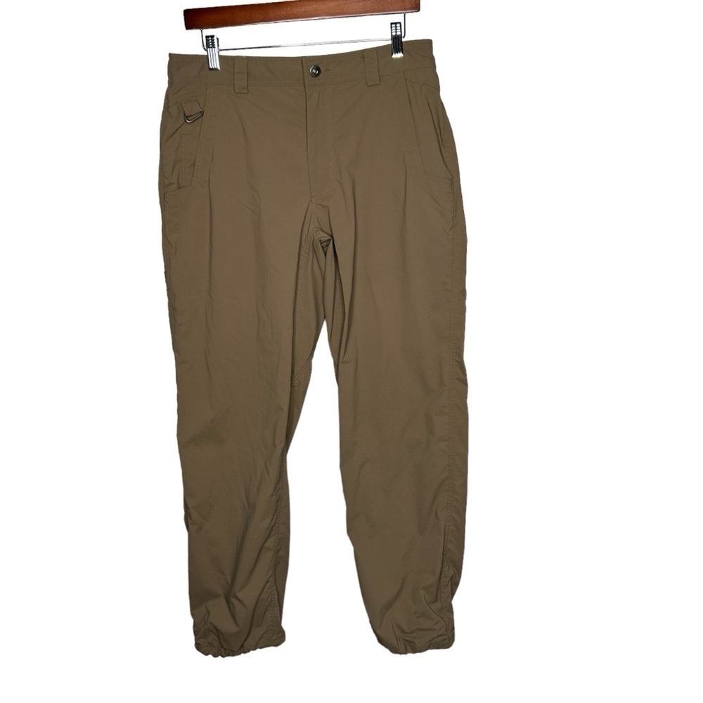 Duluth Trading Cargo Pants Mens 34 X 30 Flex Nylon No Fly Zone Utility Brown